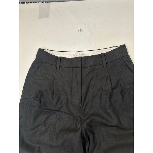 Aritzia Effortless Pant Black Cruise Linen Blend, size 4 - Picture 3 of 9